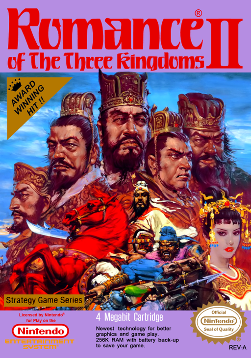 Romance of the Three Kingdoms II (USA) box art